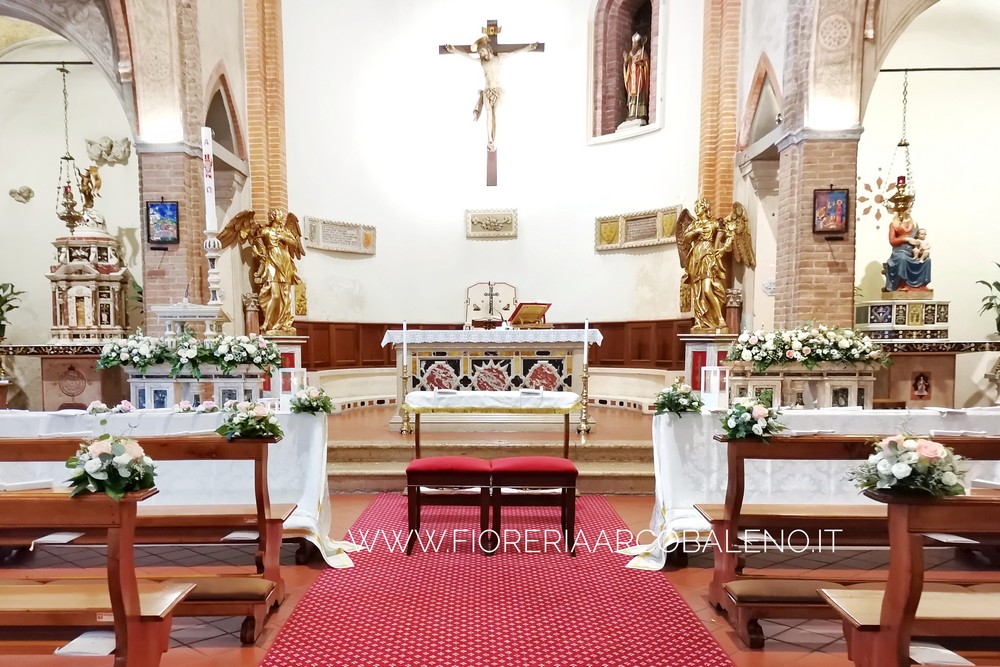 Allestimento matrimonio chiesa S.Nicolò Padova